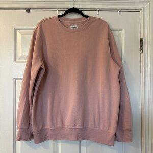 Target Goodfellow & Co Light Pink Pullover Crewneck Men's Sz Large Cotton Blend